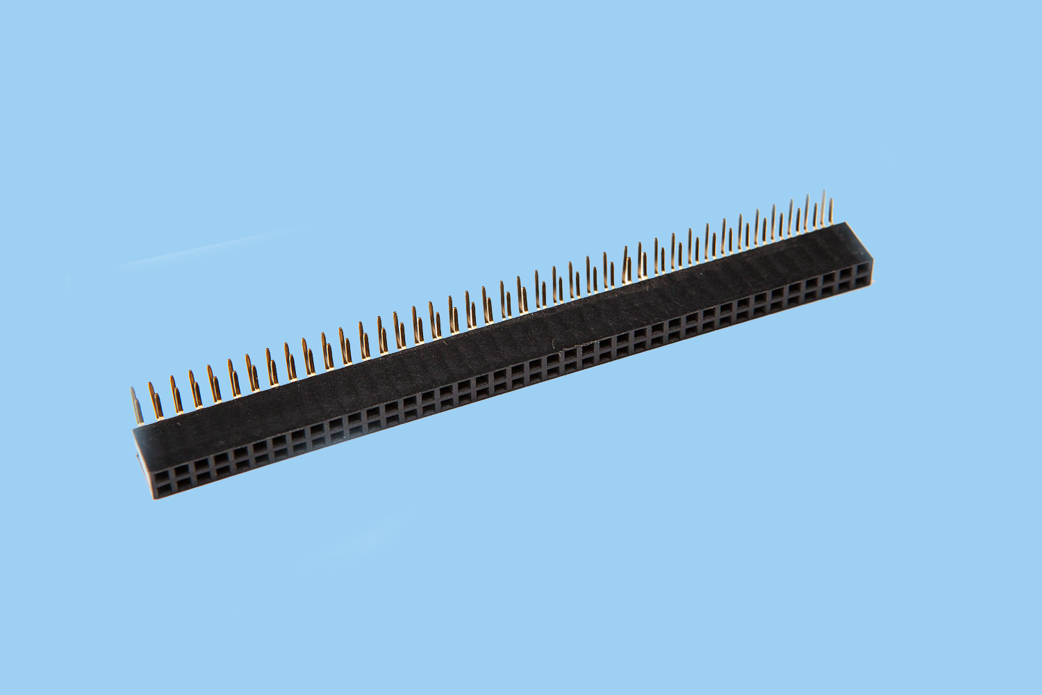 QC511-2×40R双排排母弯针2.54